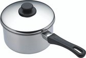KitchenCraft Sauspan - Pan met Deksel Roestvrij Staal 12 Centimeter - Zilver
