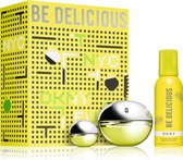 DKNY Be Delicious Set Cadeau Eau De Parfum 100 ml + Mousse de douche 150 ml + Miniature Eau De Parfum 7 ml