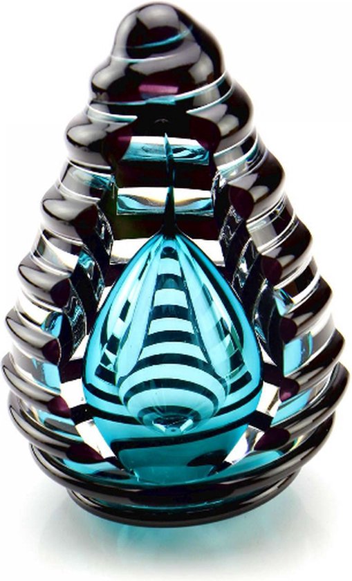 Eturnal Urn Design Glas voor crematie-as Herdenken- Urn-60ml-Premium collectie-Transparant askamer Eeuwige Roos