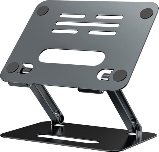 kwaliteit laptopstandaard, aluminium, in hoogte verstelbaar