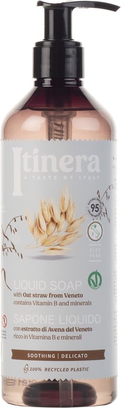 Itinera Beruhigendes Duschgel Mit Hafer – 3x 370 Ml, 95% Natürliche Inhaltsstoffe, Vegan