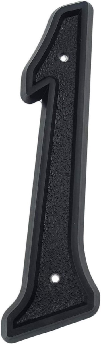 Moderne 5.5 inch huisnummers van zwart ABS plastic voor straat- en huisadressen, duurzaam en weerbestendig