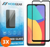 Mobigear Screenprotector geschikt voor Alcatel 1S 2021 Glazen | Mobigear Premium Screenprotector - Case Friendly - Zwart (3-Pack)