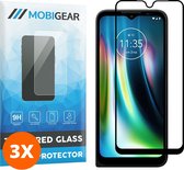 Mobigear - Screenprotector geschikt voor Motorola Defy (2021) Glazen | Mobigear Premium Screenprotector - Case Friendly - Zwart (3-Pack)