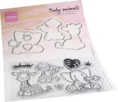Marianne Design Eline's Animals Clear Stamps & Dies Baby Animals 12stuks
