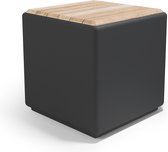 Otium meubel dubbelwandig Cubus met hout antraciet