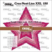 Crealies Crea-Nest-Lies XXL Sterren met Ruwe Randen