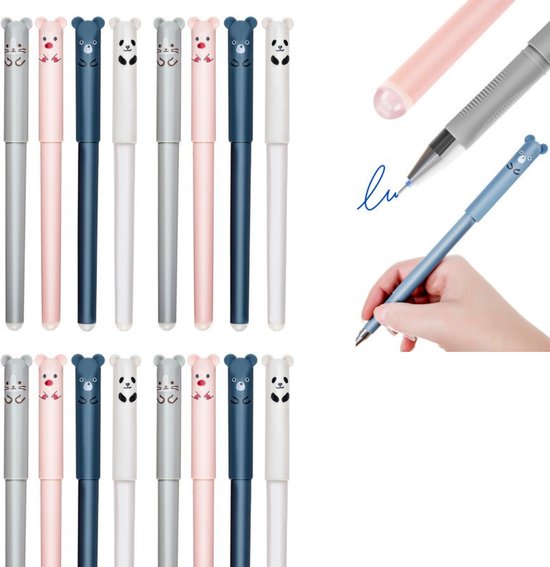 Lot de 4 stylos ANIMAUX effaçables de Luxe d'Oneiro - retour à l'école -  écriture -... | bol