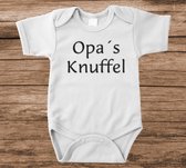 Soft Touch Rompertje met tekst - opa's knuffel | Baby rompertje met leuke tekst | | kraamcadeau | 0 tot 3 maanden | GRATIS verzending