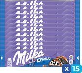 Milka Oreo Bar - 15 Pièces - Candybar - Barre - Chocolat - Pack économique