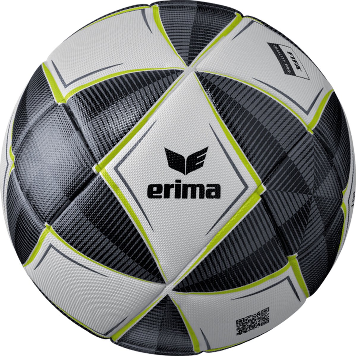 Erima Senzor-Star Match (Size 5) Wedstrijdbal - Zwart / Grijs | Maat: 5
