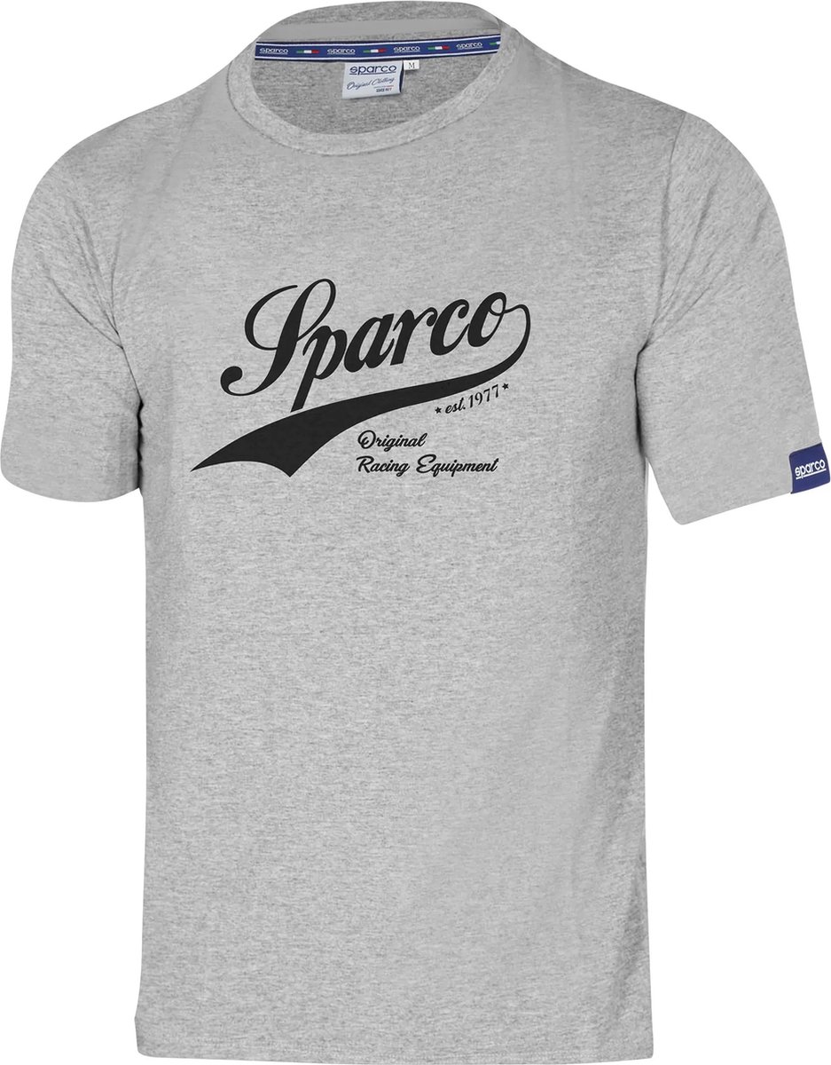 Sparco VINTAGE T-Shirt - Stijl en comfort voor de motorsportliefhebber - M - Grijs
