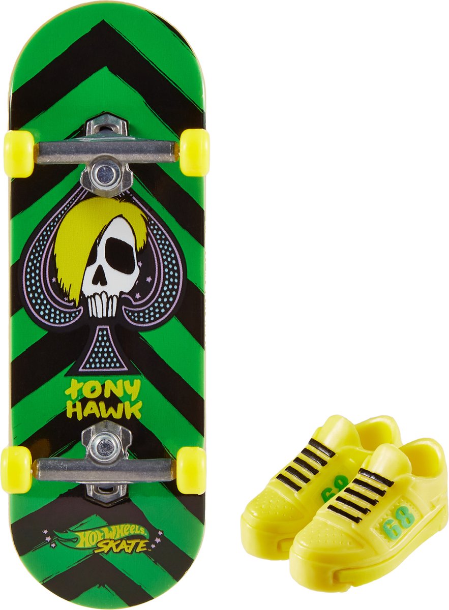 Hot Wheels Skate - Vingerskateboard - Geel - Soldier Grind