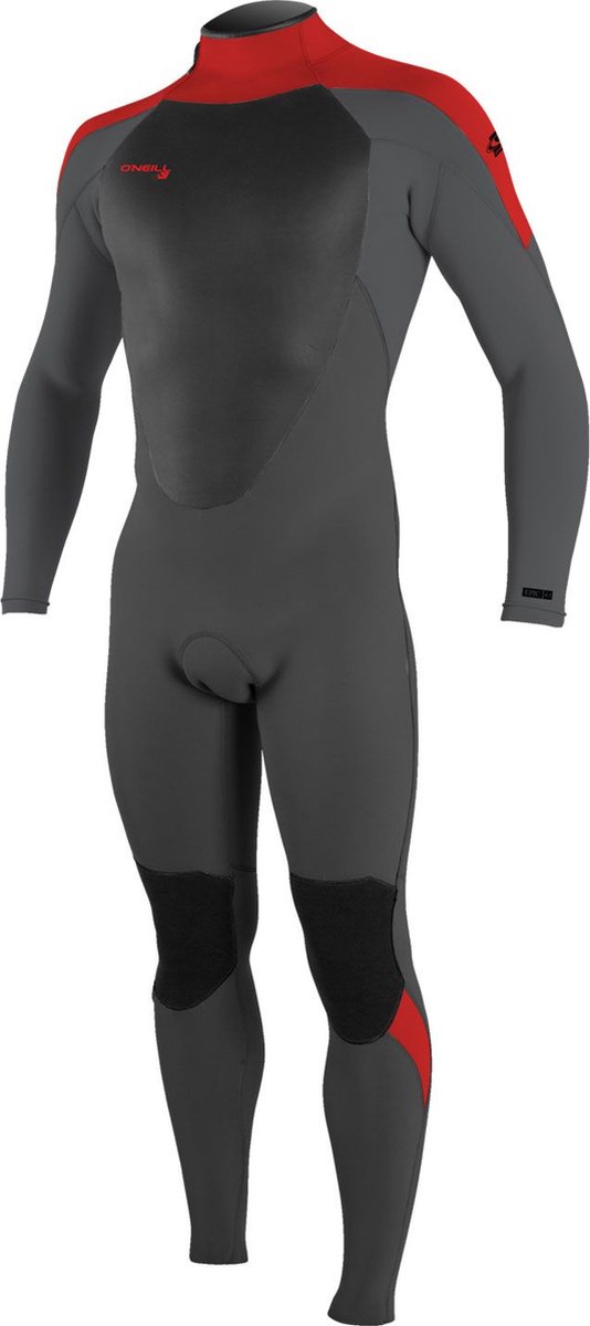 2024 O'Neill Youth Epic 4/3mm Rug Ritssluiting Gbs Wetsuit - Gra