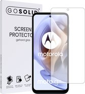 GO SOLID! Screenprotector geschikt voor Motorola Moto G31 gehard glas