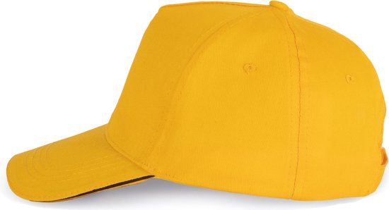 Casquette K-up 5 panneaux KP130 - Yellow / Gris foncé - Taille unique