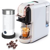 Machine à café Arvona 5 en 1 - Machine à café - Café - Automatique - Nespresso - Dolce Gusto - Poudre de café - Dosettes de café - Wit