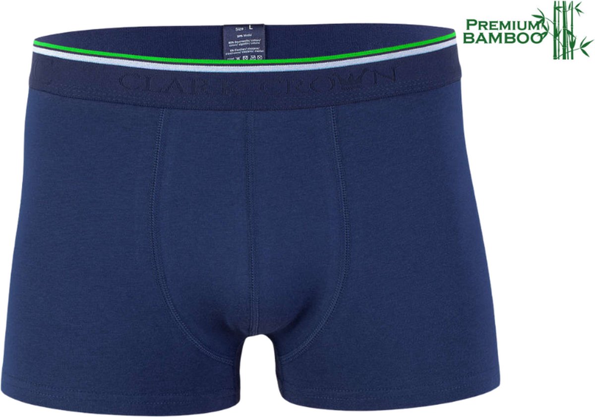 Heren boxershort - Bamboe - Ondergoed - Marineblauw Maat M