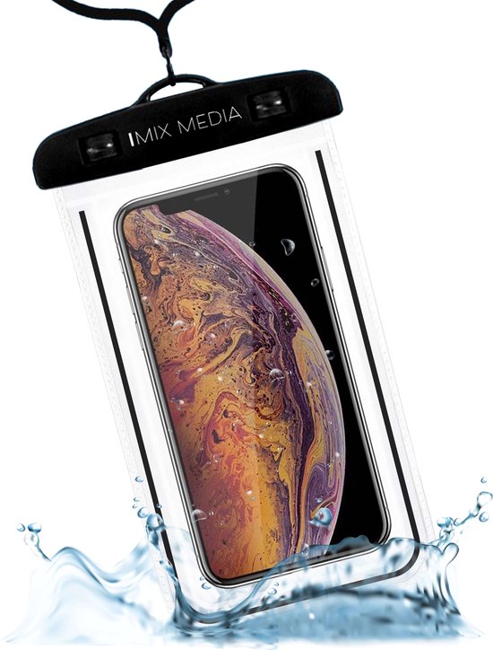 Waterdicht Telefoonhoesje Transparant - Geschikt voor alle Smartphones - Onderwater hoesje telefoon Zwart – Waterdichte telefoonzakje