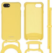 iMoshion Hoesje Met Koord Geschikt voor iPhone SE (2022) / SE (2020) / 8 / 7 - iMoshion Color Backcover met afneembaar koord - Geel