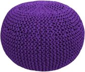 DIY Knitting & Crochet Set Zpagetti - Hoooked - Pouf kit - fabriquez votre eigen Pouf - Violet