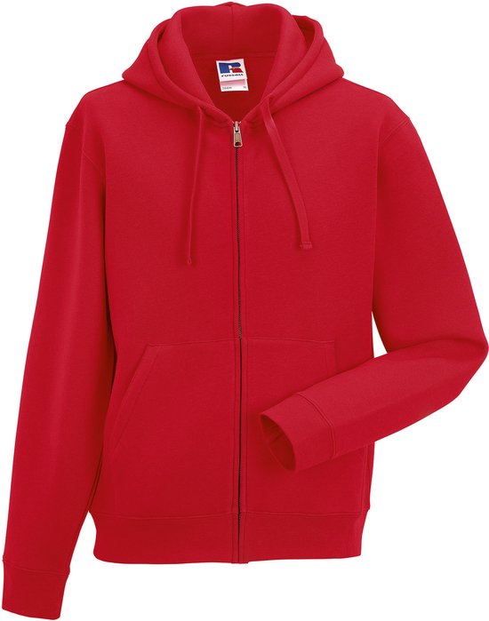 Authentic Full Zip Hoodie Sweatshirt 'Russell' Red - M