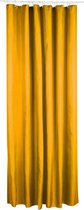 5Five Rideau de douche - jaune - polyester - 180 x 200 cm - anneaux inclus - Pour bain et douche