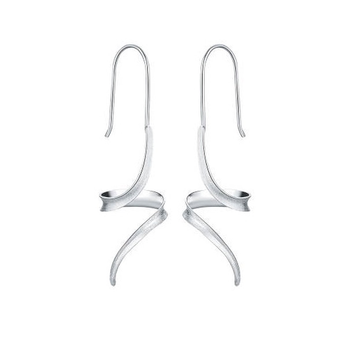 Spiraal Oorhangers – Oorbellen Zilver
