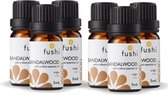 Fushi - Sandalwood Oil Indian - Organic - 5 ml - 6 Pak - Voordeelverpakking