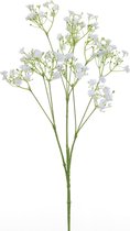 Kunstbloemen Gipskruid/Gypsophila takken wit 70 cm - Kunstplanten en steelbloemen
