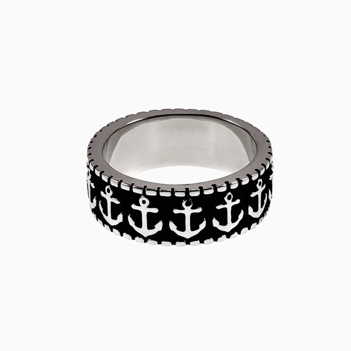 Ring Heren - Roestvrij Staal - Matrozenring - Ring met Ankers