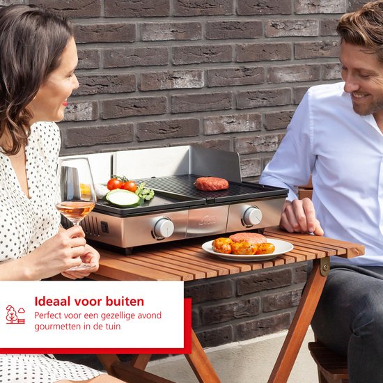 Solis Deli Grill 7951 Grill Apparaat - Bakplaat Electrisch - Grillplaat RVS - Xylan Anti-Aanbaklaag - Zilver/Zwart — afbeelding 4