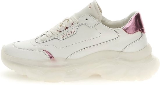 Guess Massel Runner Dames Sneakers - White Pink - Maat 36