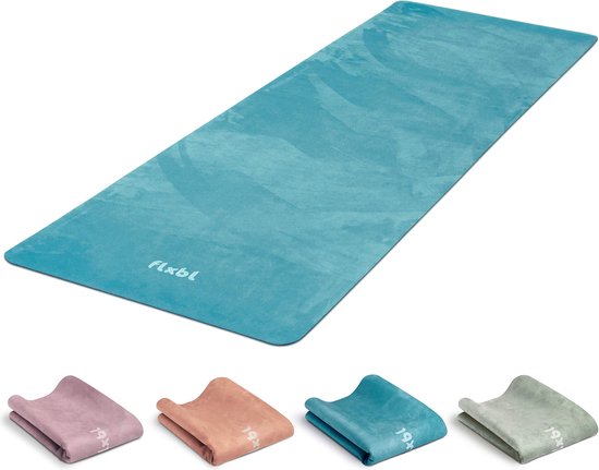 FLXBL Yoga Mat Anti Slip - Eco Yogamat met Antislip Toplaag - Water
