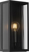 QAZQA rotterdam - Industriele Wandlamp voor buiten - 1 lichts - D 10 cm - Zwart - Industrieel - Buitenverlichting