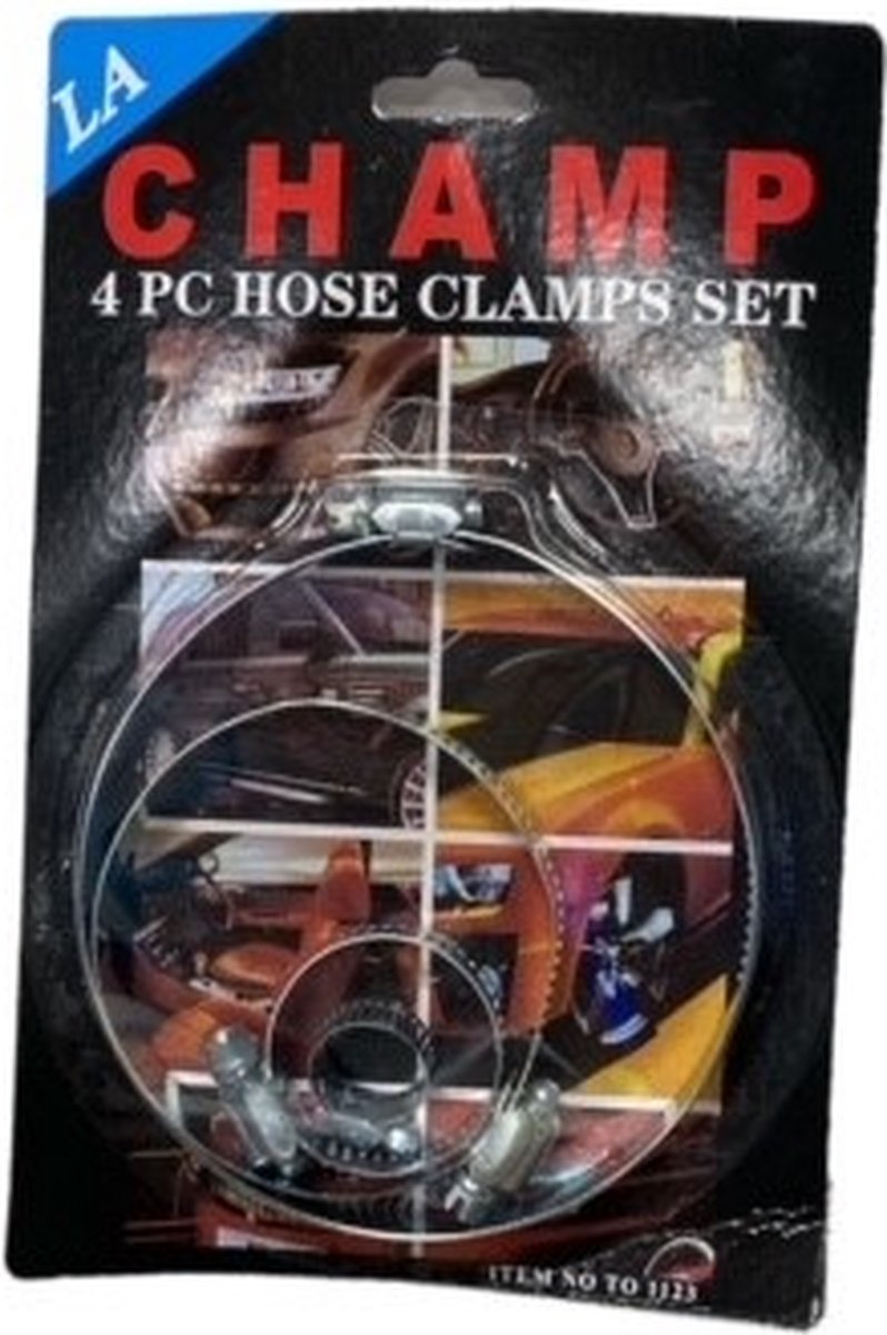 Champ 4-delige slangklemmenset