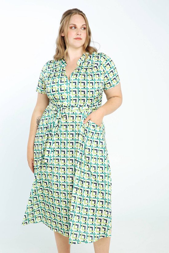 Promiss Lange, wijde jurk met geometrisch motief | bol.com
