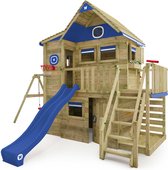 Wickey Smart ArtHouse - Huisje op palen voor kinderen met schommel en blauwe glijbaan