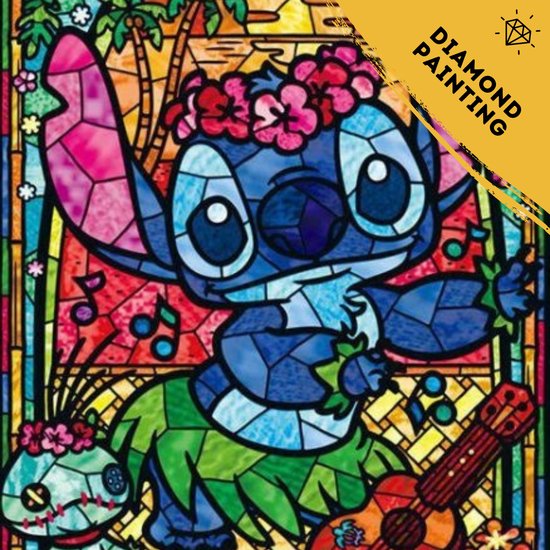 De Hobby Planeet  Diamond Painting Disney 30x40cm - Lilo & Stitch