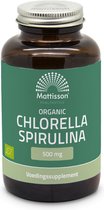 Mattisson Biologische Spirulina Chlorella Tabletten 500mg - Vegan & Biologisch - 240 Tabletten