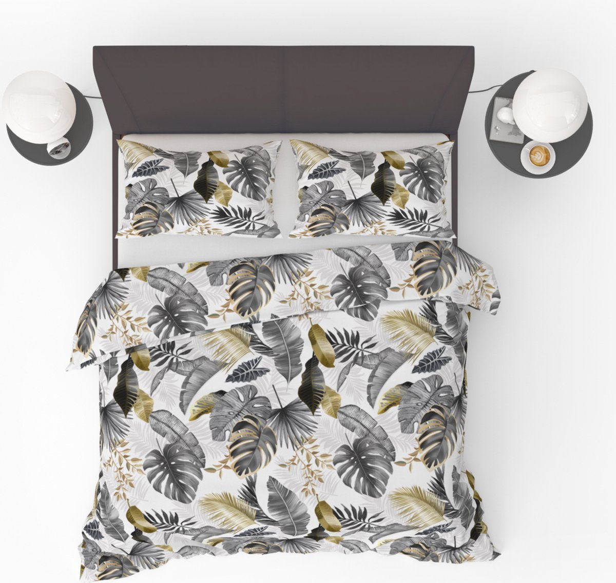 Refined Bedding Dekbedovertrek JUNGLE STYLE WHITE 140 x 220 cm