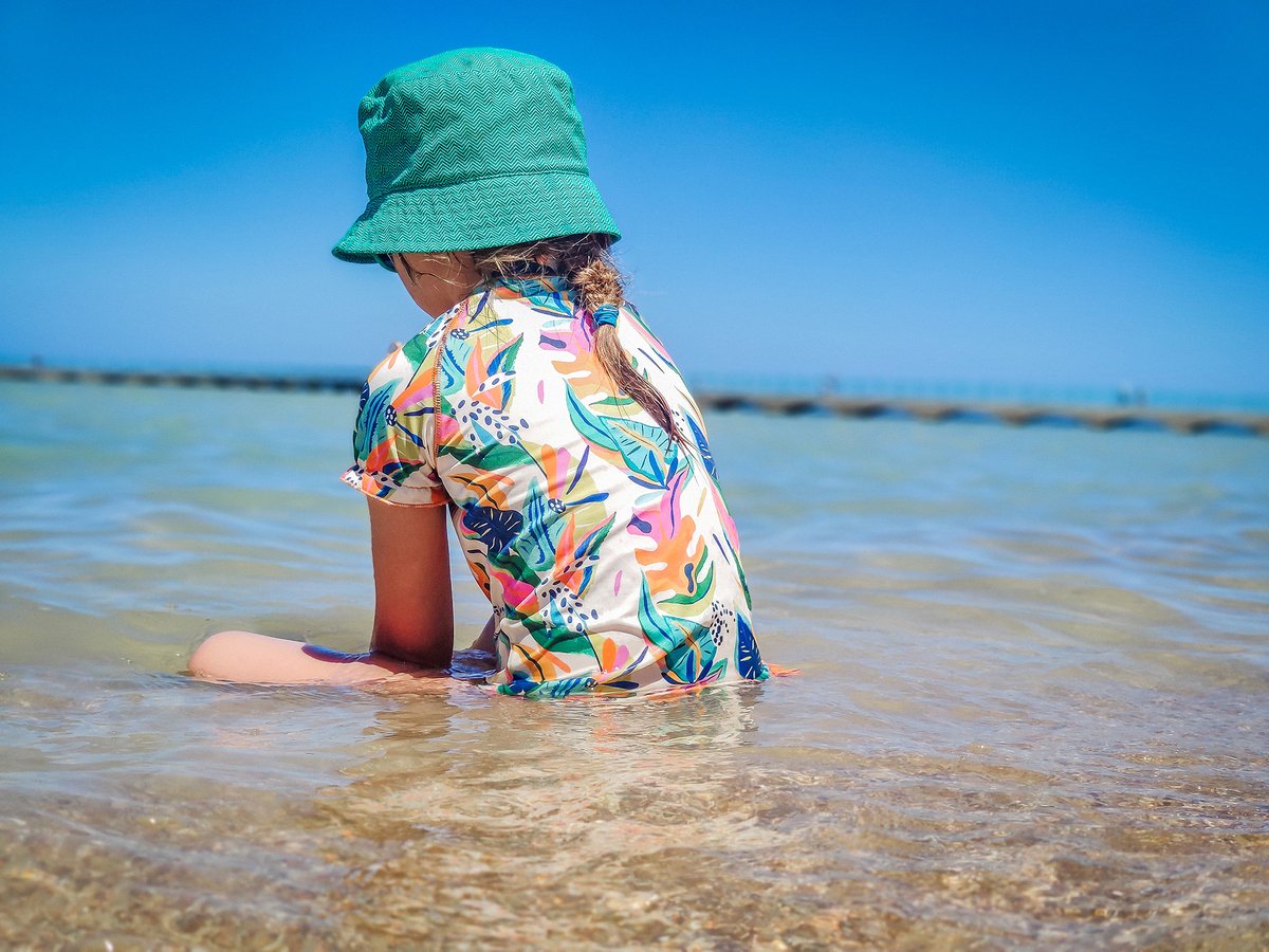 Ducksday - UV shirt - Zwemset - met omkeerbare bikinibroek - voor meisjes - UPF 50+ - Tweedelig - sneldrogend - Moana - 14 jaar — afbeelding 16