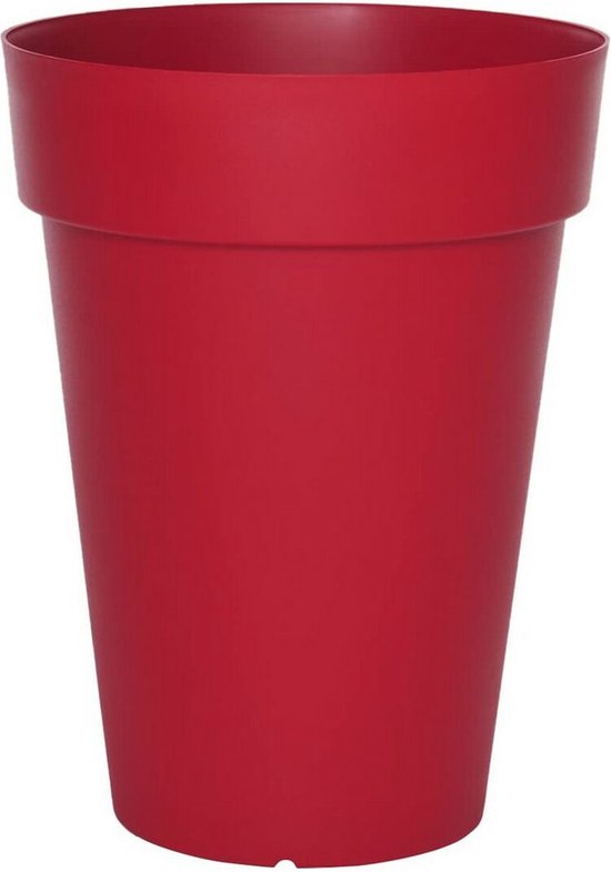 Pot de Fleurs RIVIERA Soleilla - Rond - Ø 40 x 53 cm - Rouge