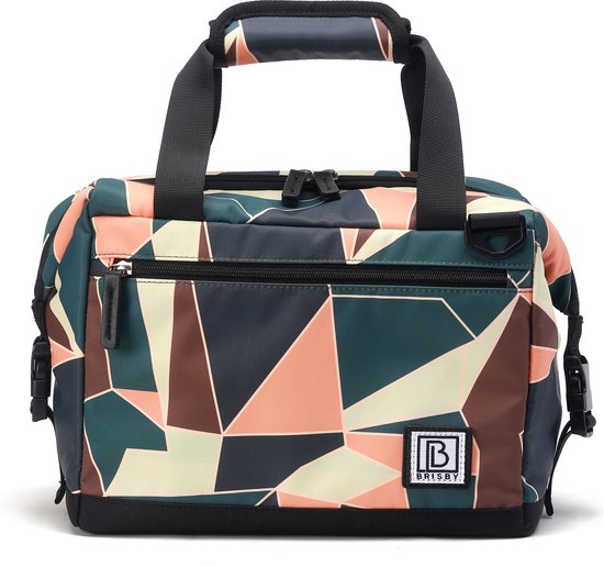 Brisby 4 Laags Geïsoleerde Koeltas - Lunchtas 12 Liter - Extra Ruimte Uitvouwbaar- Abstract Colours van Brisby — afbeelding 3