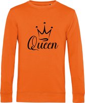 Sweater Queen-Oranje - Zwart-S