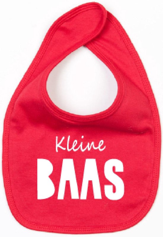 Bavoir Little Boss-Rouge-Taille Unique