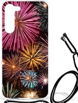 Anti-shock Hoesje met foto Geschikt voor Samsung Galaxy S23 Plus Telefoon Hoesje met doorzichtige rand Vuurwerk