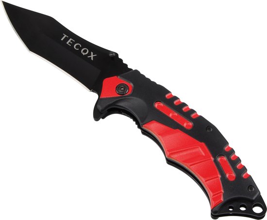 Foto: Tecqx dragon zakmes extreme opvouwbaar discreet survival mes tactical knife 21 5cm broekclip vlijmscherp rvs zwart