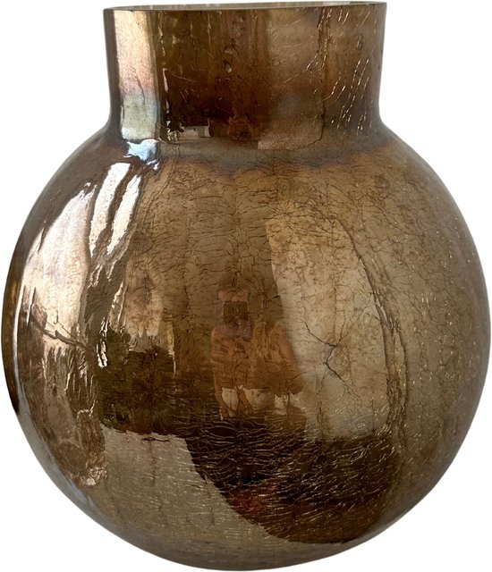 GILDE Cone vase Bradora brown/champagne/beige H= 56