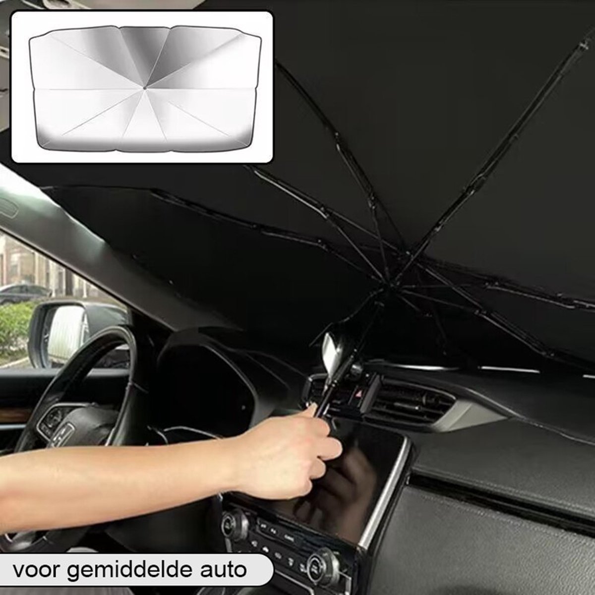 Vente Parapluie pare-brise de voiture - parapluie pliable pour voiture,  couverture pare-soleil anti-UV pour fenêtre avant de voiture, isolation  thermique - Banggood Français Mobile